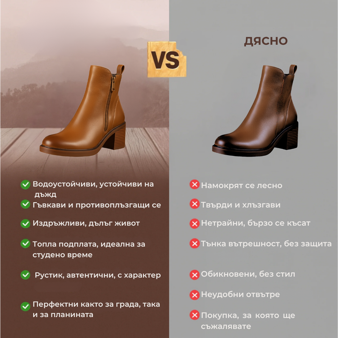 Ръчно изработени ботуши Снежана™ | Есен – Зима 2025