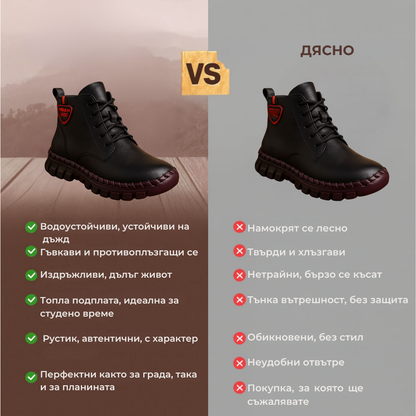 Ръчно изработени обувки Черепиш™ | Есен – Зима 2025